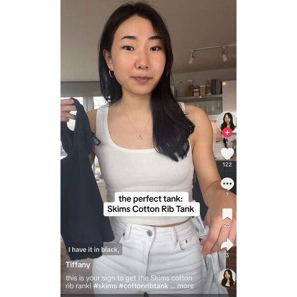 Skims Cotton Rib Long Tank Defect - Picture 11 of 16